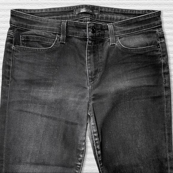 JOES' JEANS DISTRESSED ROCK EMO SKINNY JEANS ANKLE BLACK LARGE 30 - Picture 2 of 8